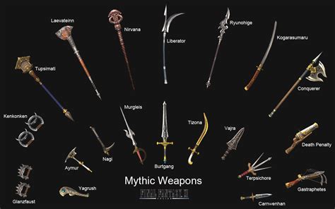 Magical weapon names